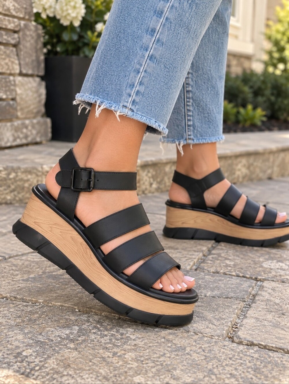 Sorel Joanie III Ankle Strap Wedge Sandals Size 10